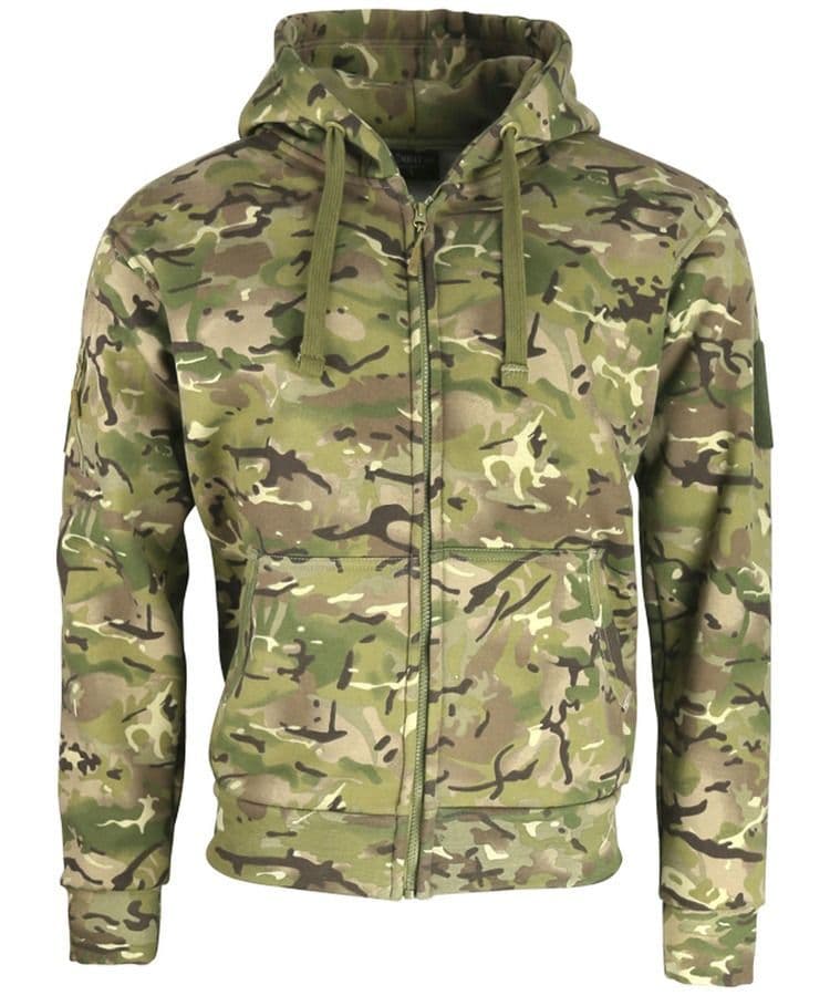 Kombat UK Spec-Ops Full Zip Hoodie in BTP Camo