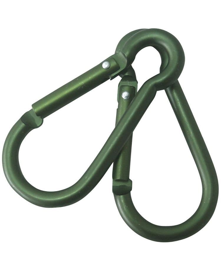 Kombat UK Standard 8mm Carabiner Pairs - Olive Green
