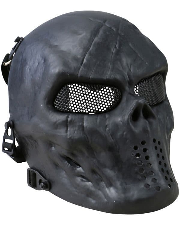 Kombat UK Tactical Skull Mesh Face Mask - Black