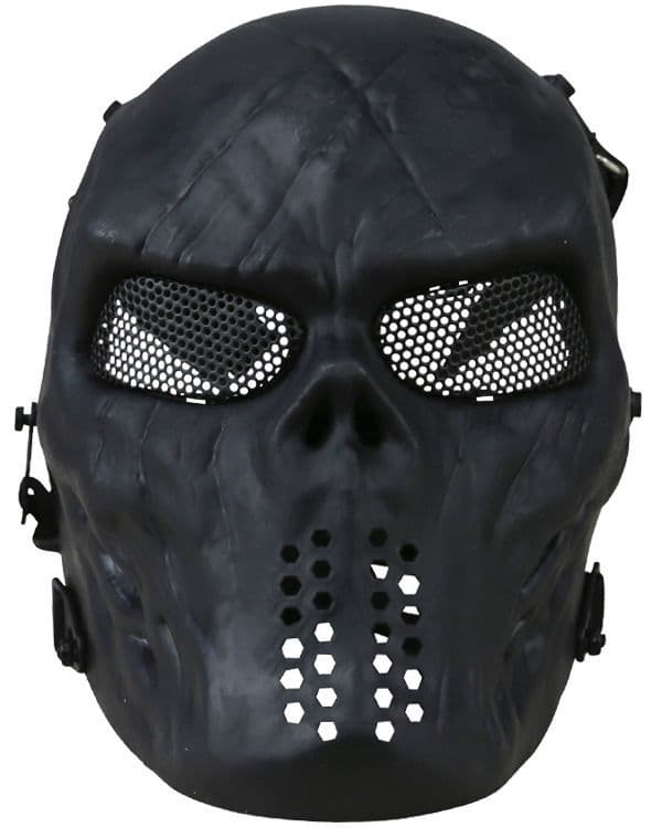 Kombat UK Tactical Skull Mesh Face Mask - Black