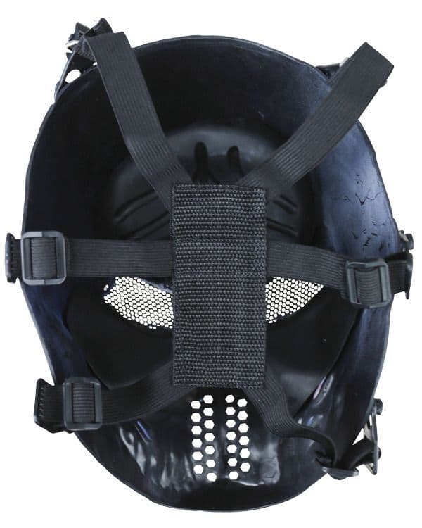 Kombat UK Tactical Skull Mesh Face Mask - Gun Metal Grey