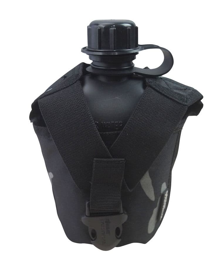 Kombat UK Tactical Water Bottle - Black BTP