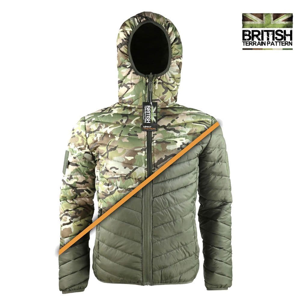 Kombat UK Xenon Reversible Jacket in BTP Camo & Olive Green