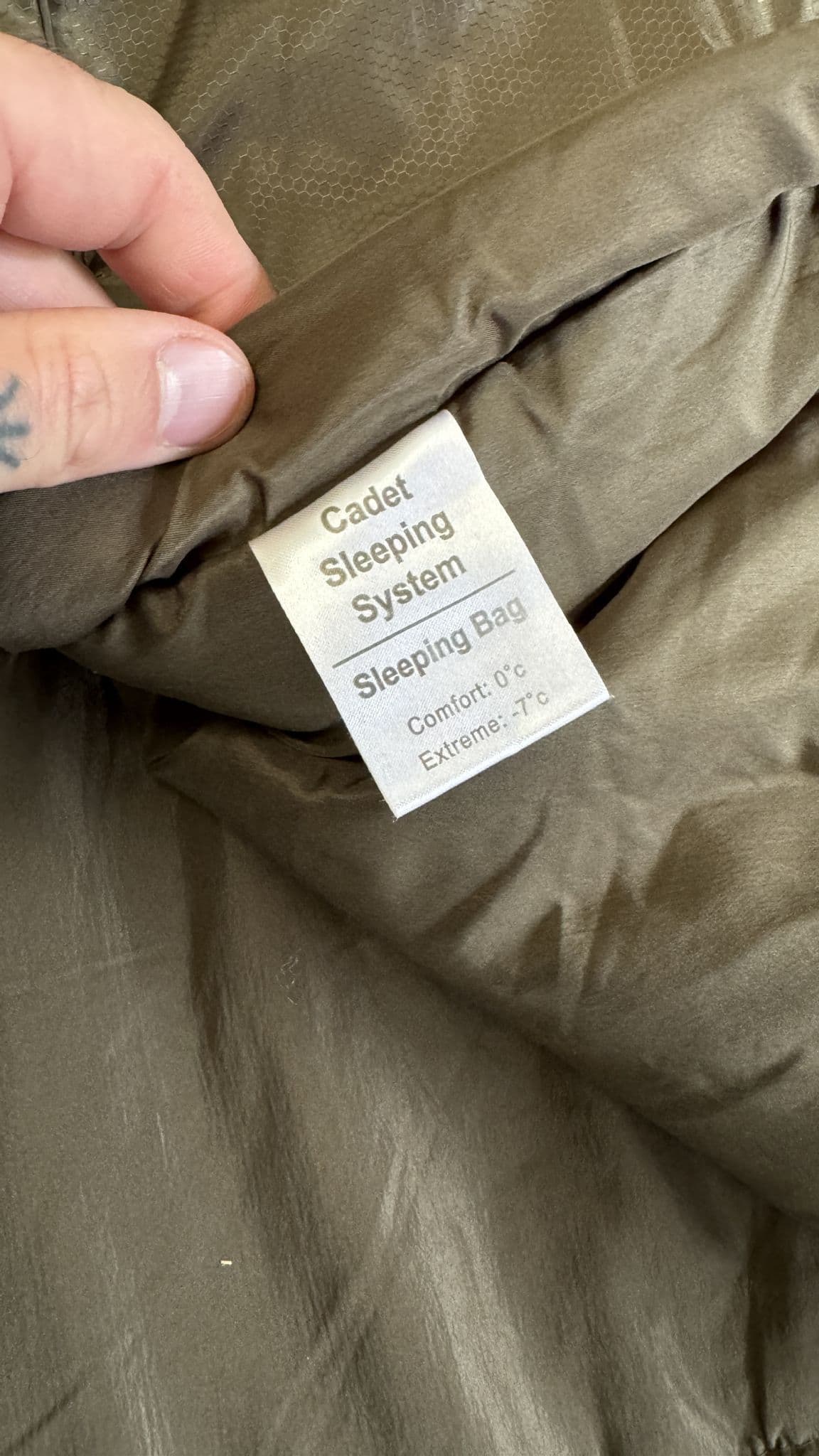 Military Cadet Sleeping Bag System