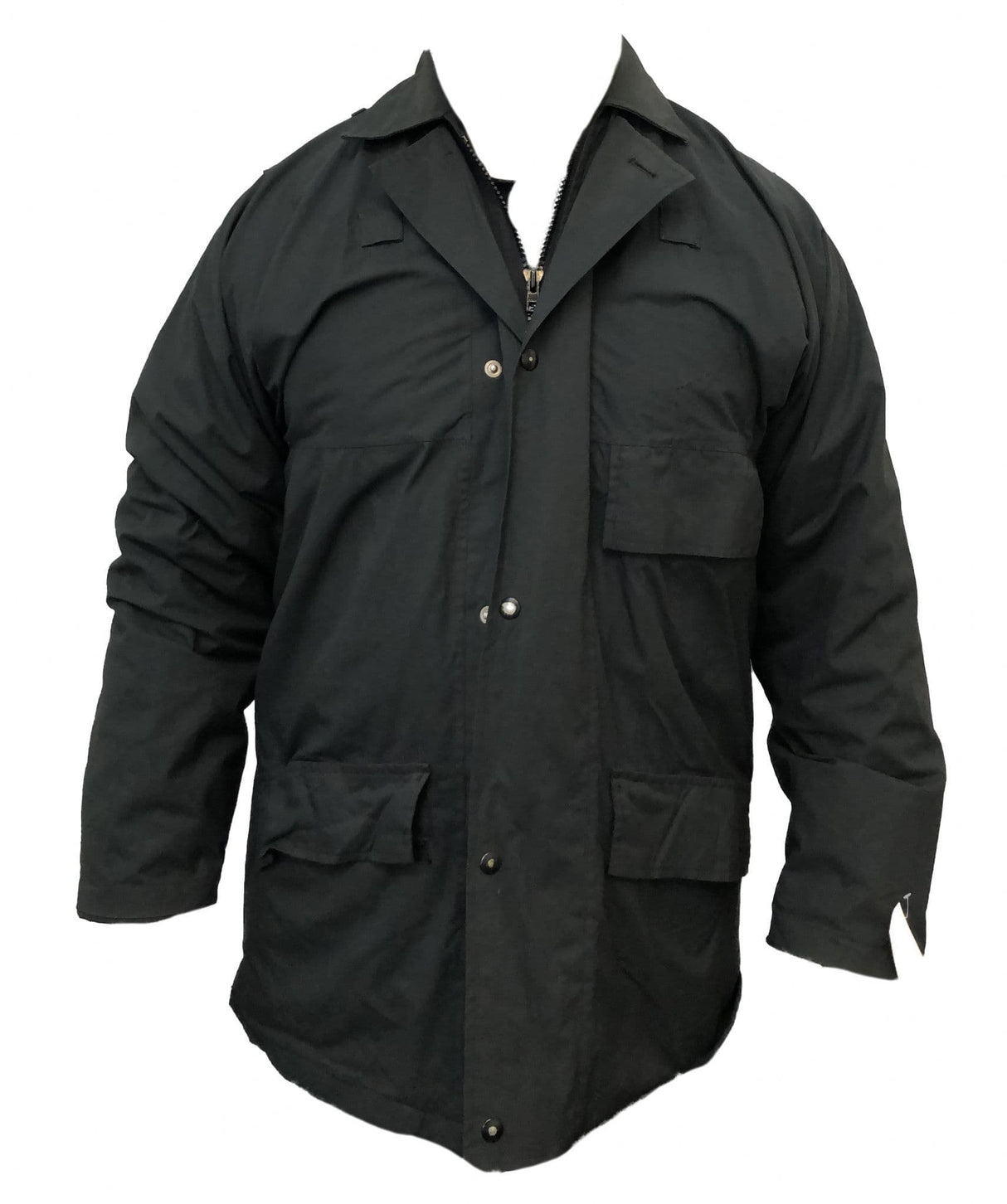 Military JS Waterproof Long Black Jacket - Style 22