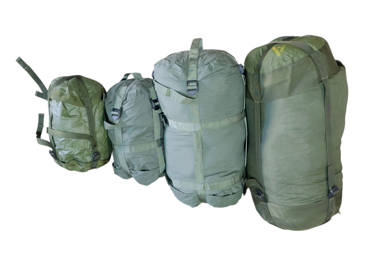 Military Olive Sleeping Bag Compression Stuff Sacks - Various Sizes