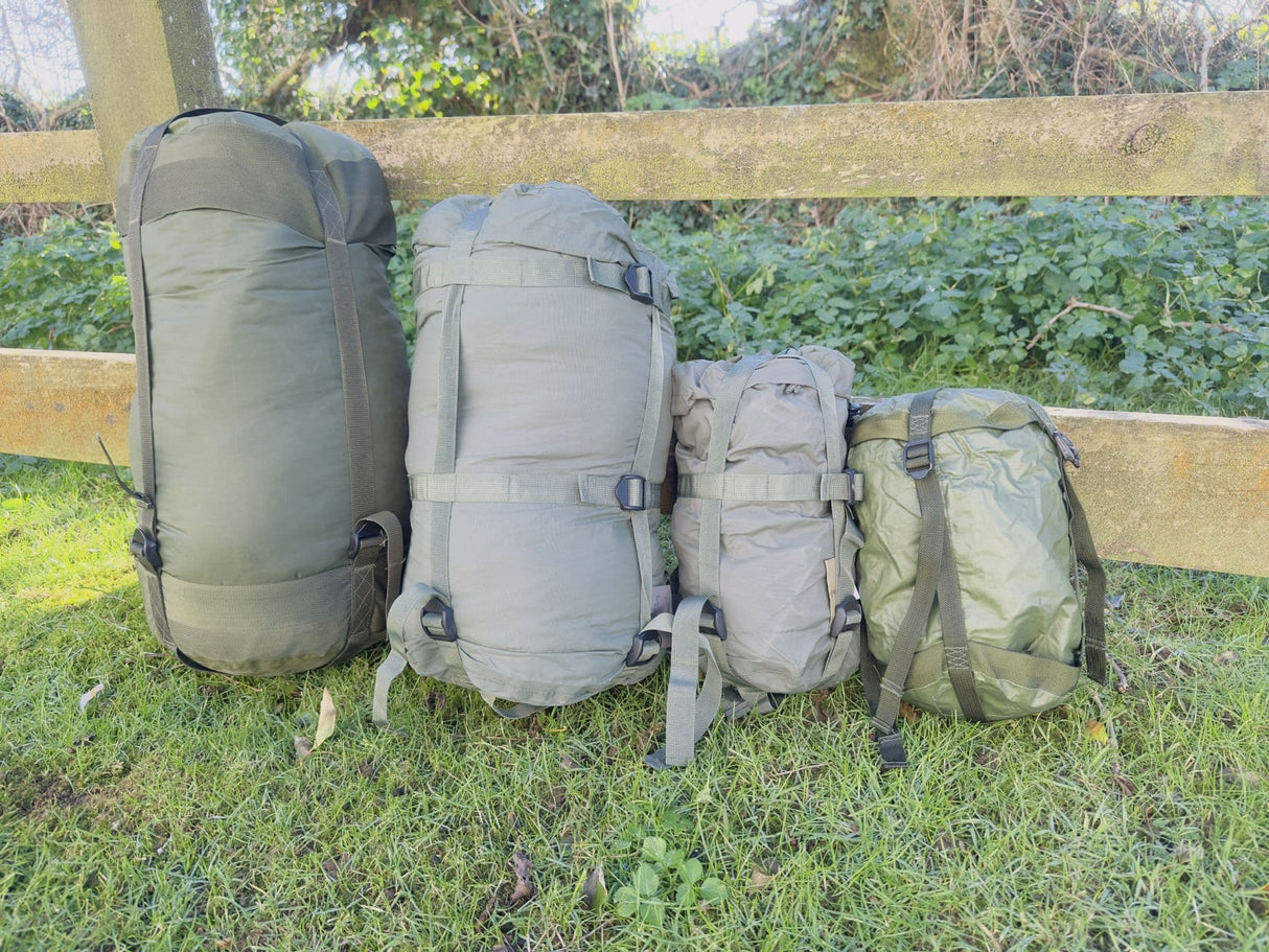 Military Olive Sleeping Bag Compression Stuff Sacks - Various Sizes