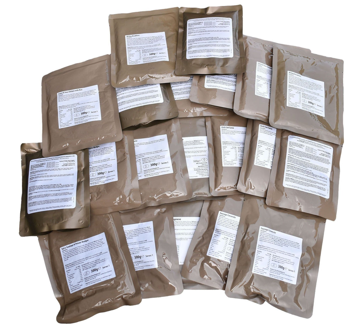 Military Ration Vegetarian Main Meals x 20