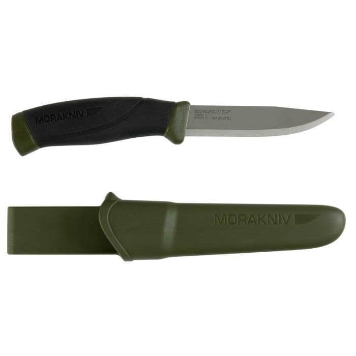 Mora Companion MG Carbon Steel Bushcraft Knife - Olive