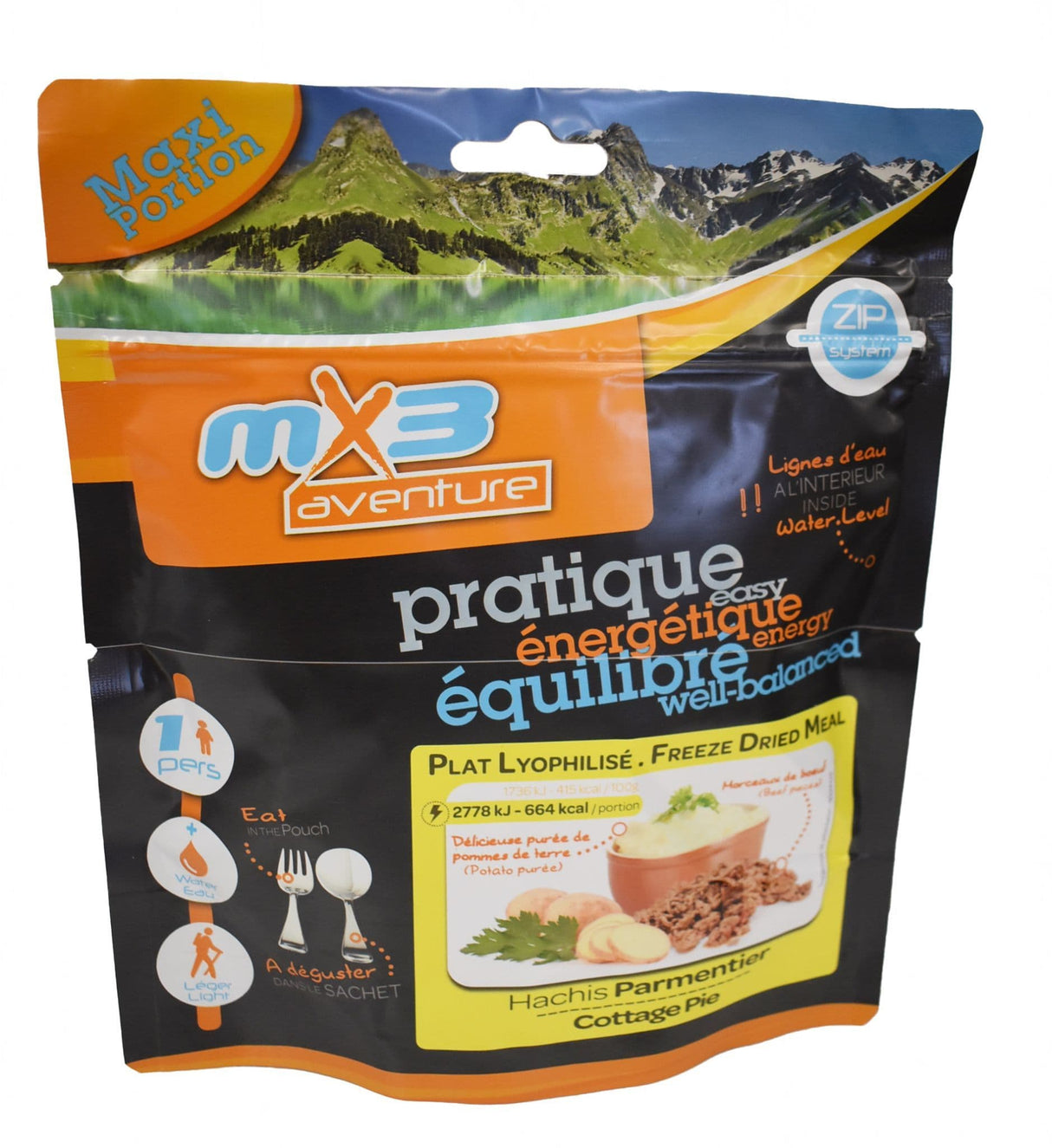 MX3 Freeze Dried MRE Ration Meal Pouch - Cottage Pie 160g