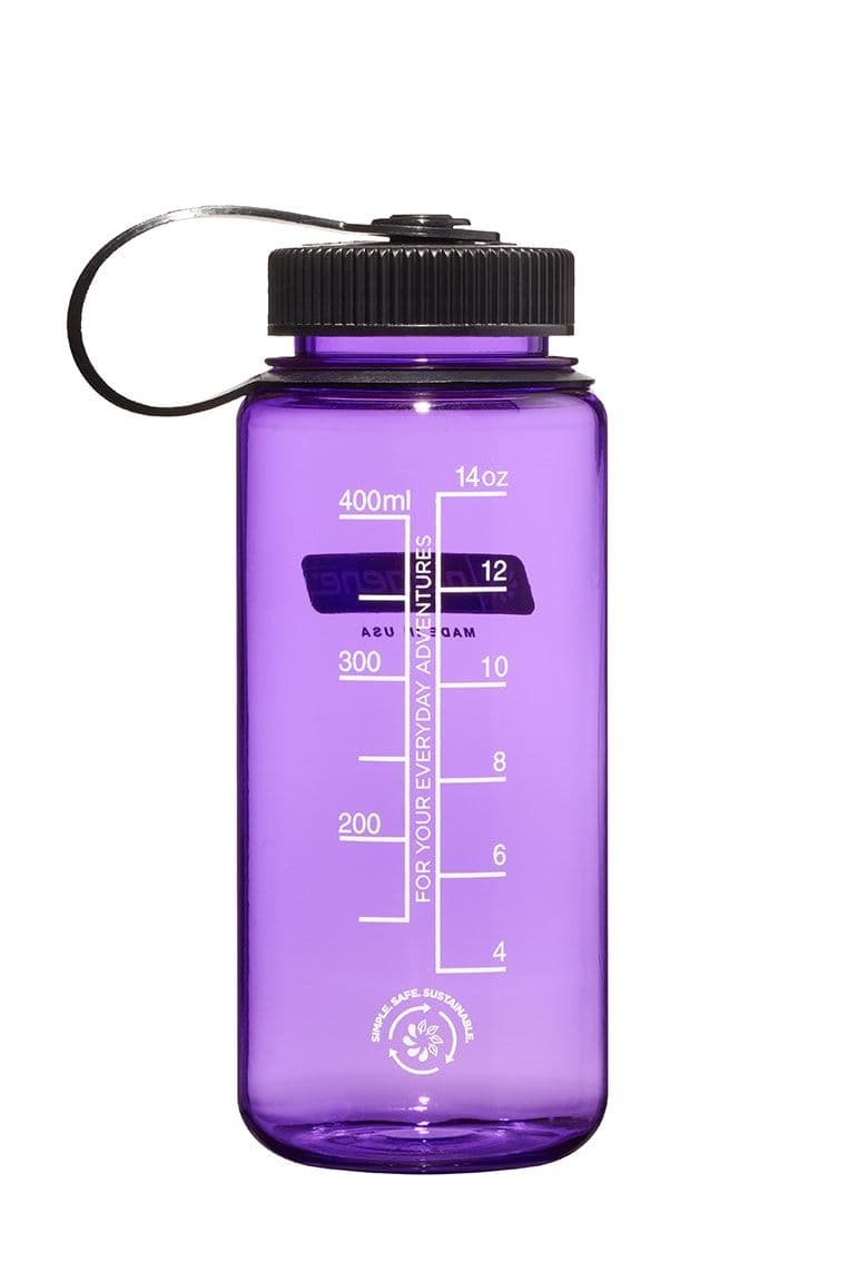 Nalgene 16oz / 0.5L Wide Mouth Sustain Water Bottle - Purple with Black Cap
