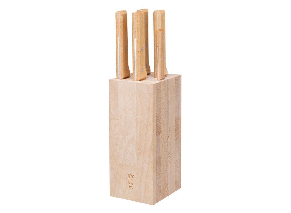 Opinel Beechwood Kitchen Knife Block