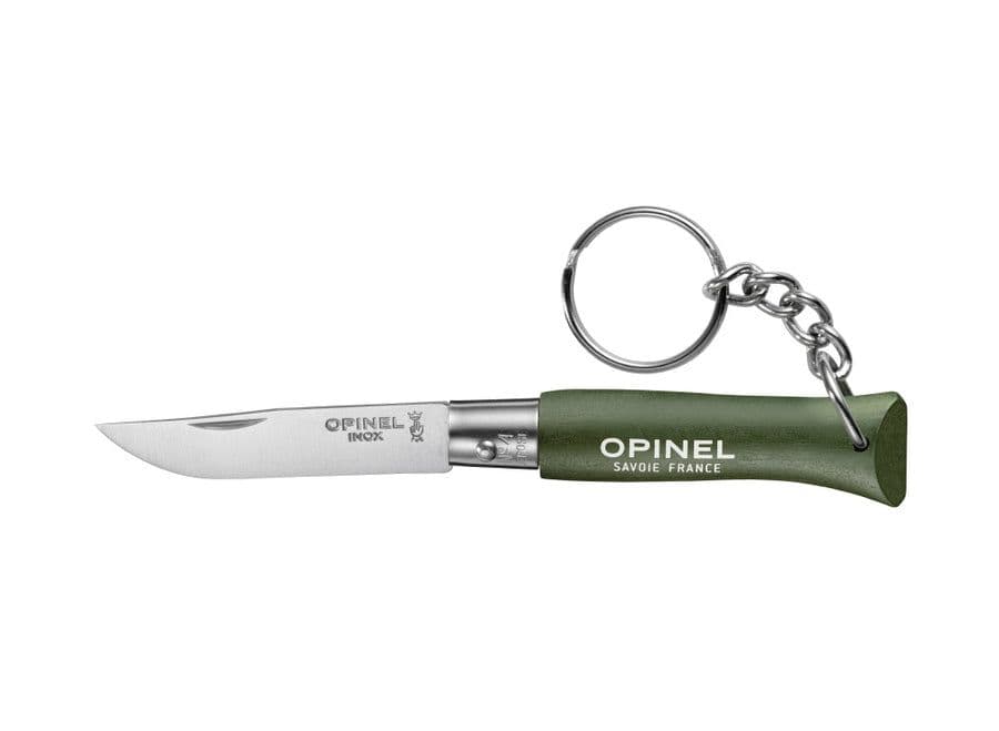 Opinel N°04 Colorama Non Locking Keyring Knife - Khaki
