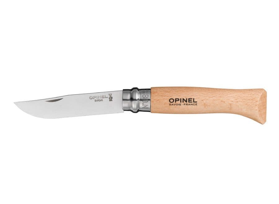 Opinel N°08 Classic Originals Stainless Steel Knife with Sheath Gift Set
