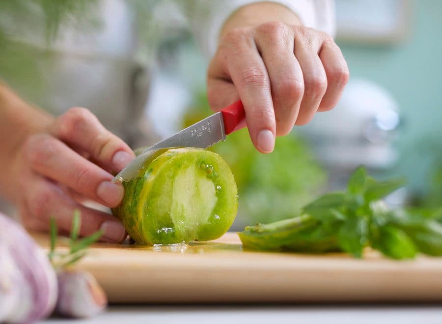 Opinel N°313 Essentiels+ Serrated Knife - Red