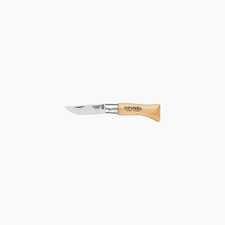 Opinel No.2 Classic Stainless EDC Folding Knife - UK Legal Carry