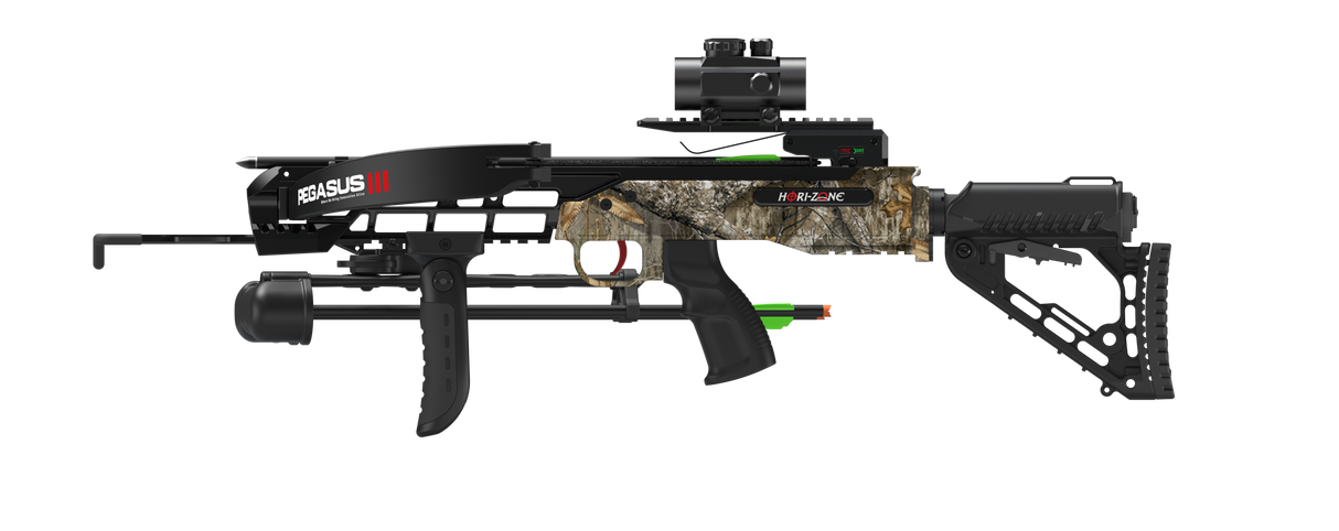 Hori-Zone Pegasus 3 Deluxe 185lb Recurve Crossbow Kit - Camo