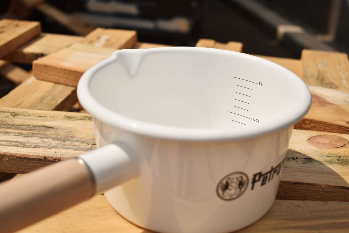Petromax 1L Enamel Pan - White