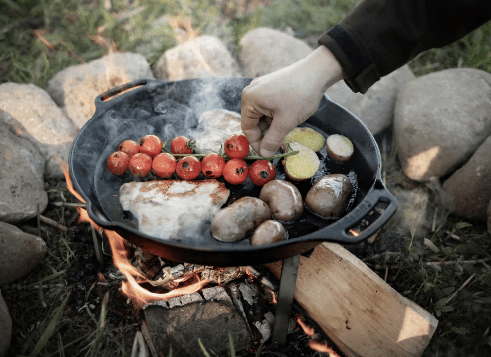 Petromax 40cm Cast Iron Fire Skillet with Two Handles