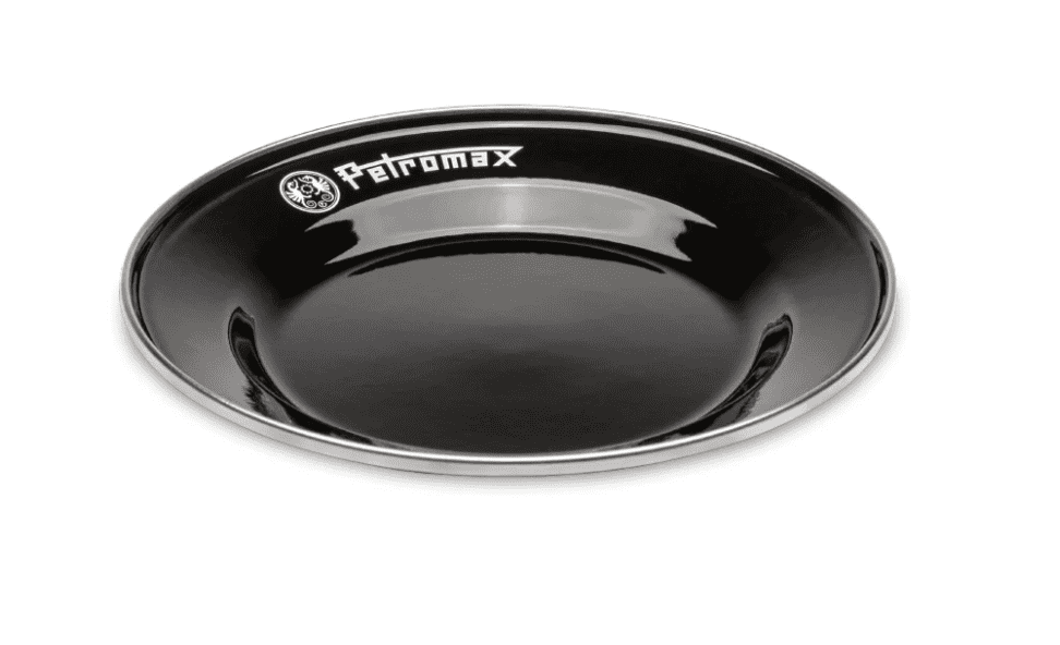 Petromax Set of 2 Large Enamel Plates - Black