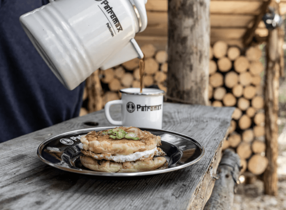 Petromax Set of 2 Medium Enamel Plates - Black