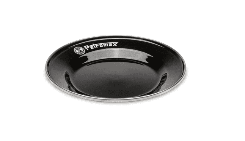 Petromax Set of 2 Small Enamel Plates - Black
