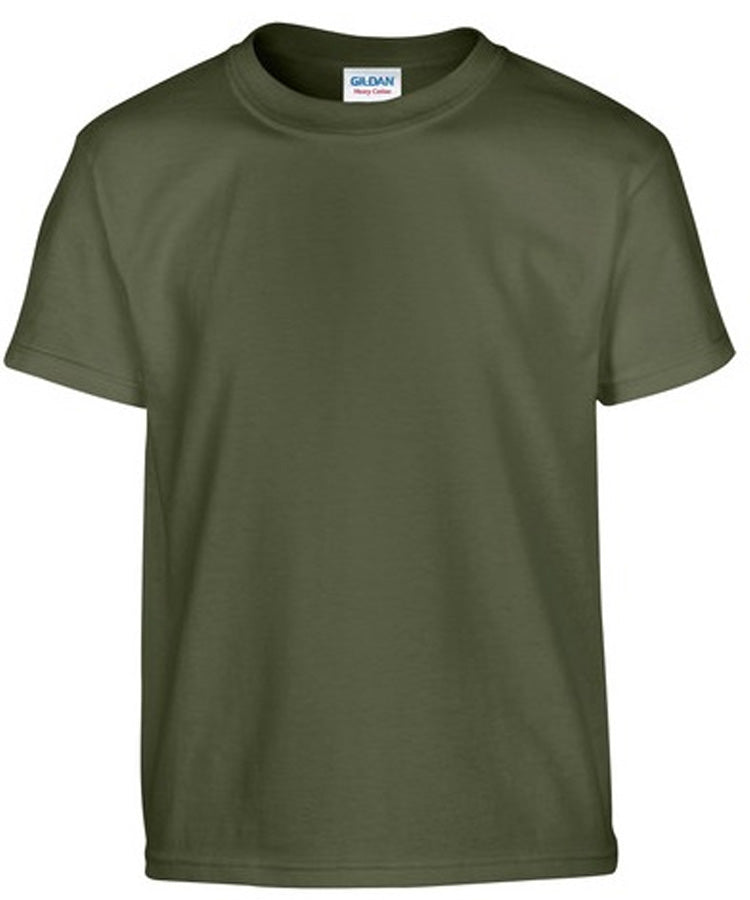 Kombat UK Kids Plain Military T-shirt - Olive Green