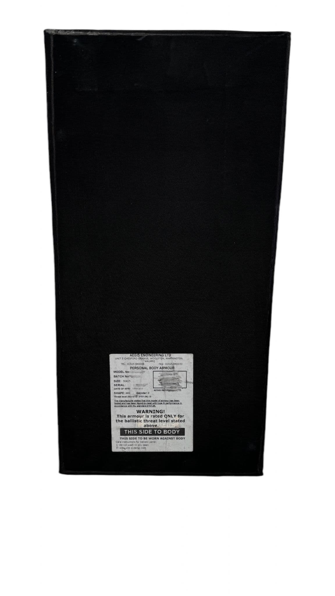 Police/ Special Forces Level 3 Ballistic Bullet Proof Body Armour Shield Plates