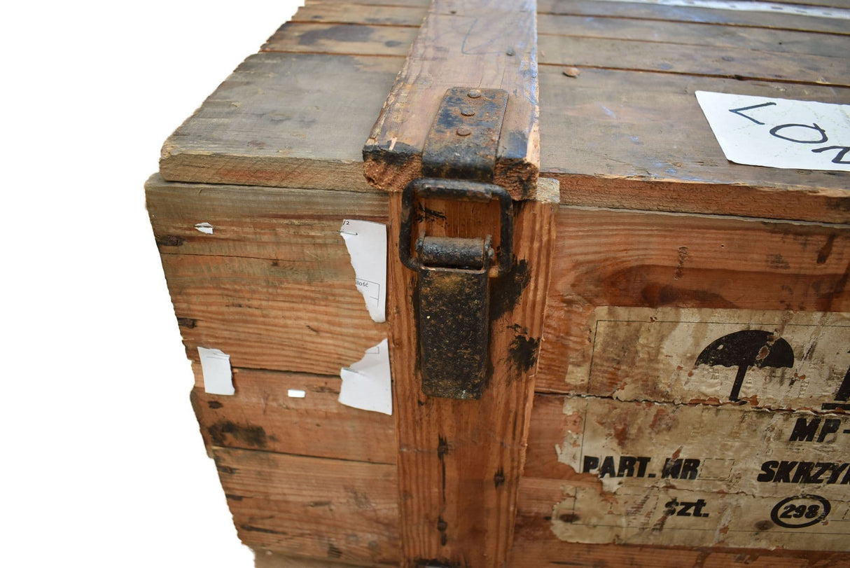 Polish Military MP4 Gas Mask Wooden Box