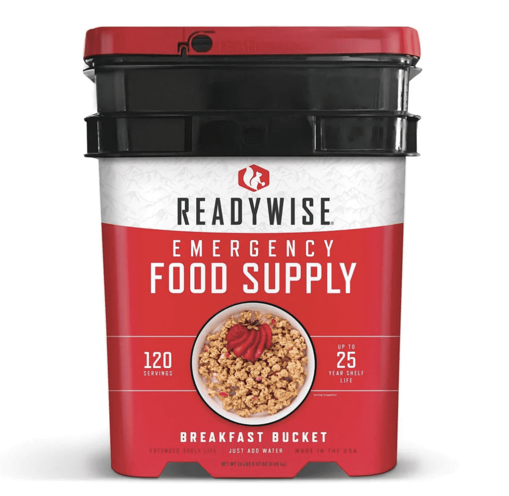 ReadyWise 120 Serving Breakfast Freeze Dried Vegetarian Meals