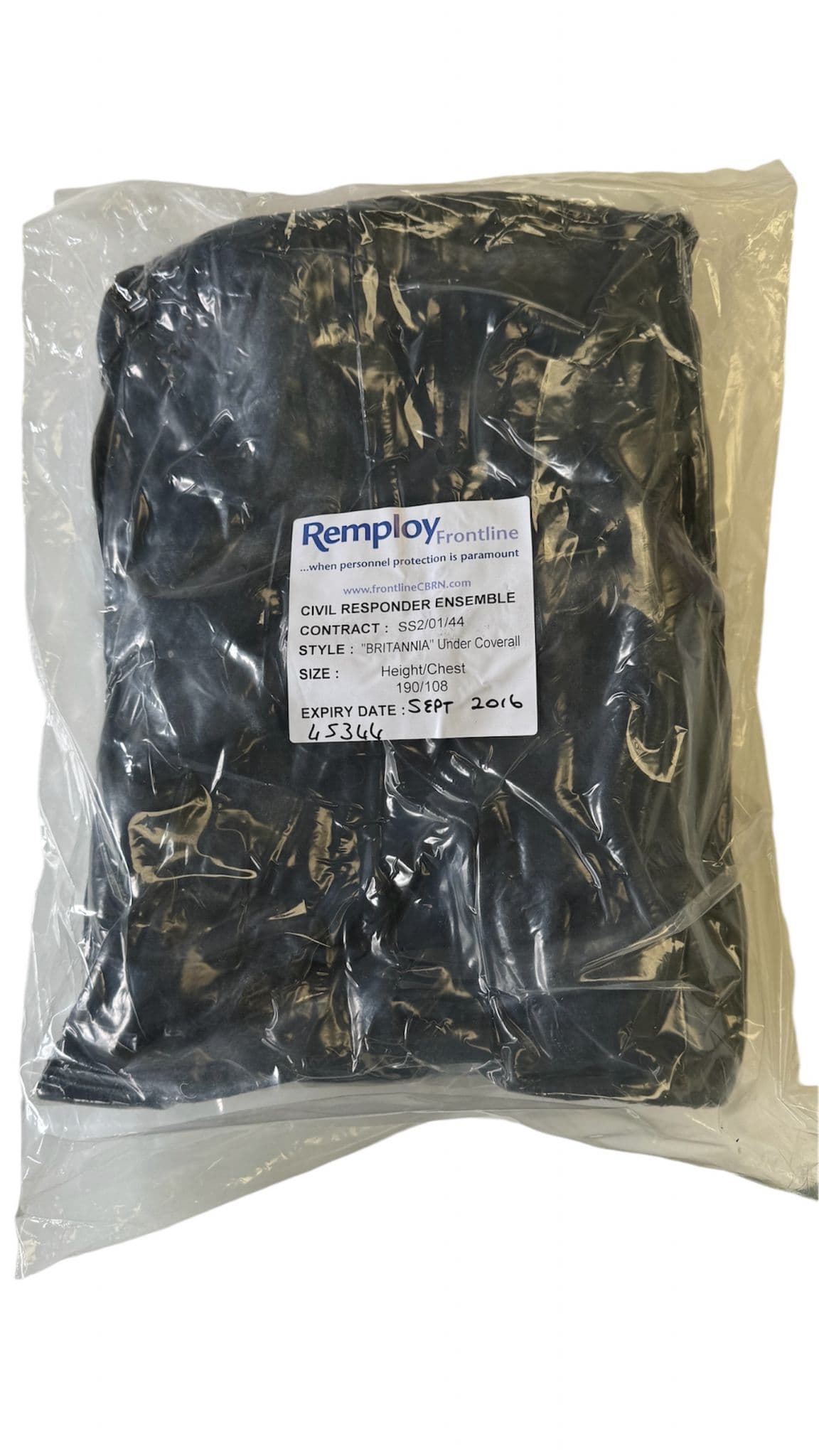 Remploy CBRN Civil Responder Britannia Suit - Brand New Sealed