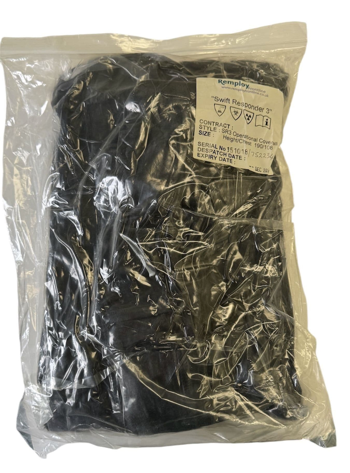 Remploy Swift Responder 3 CBRN Coverall - Brand New Sealed