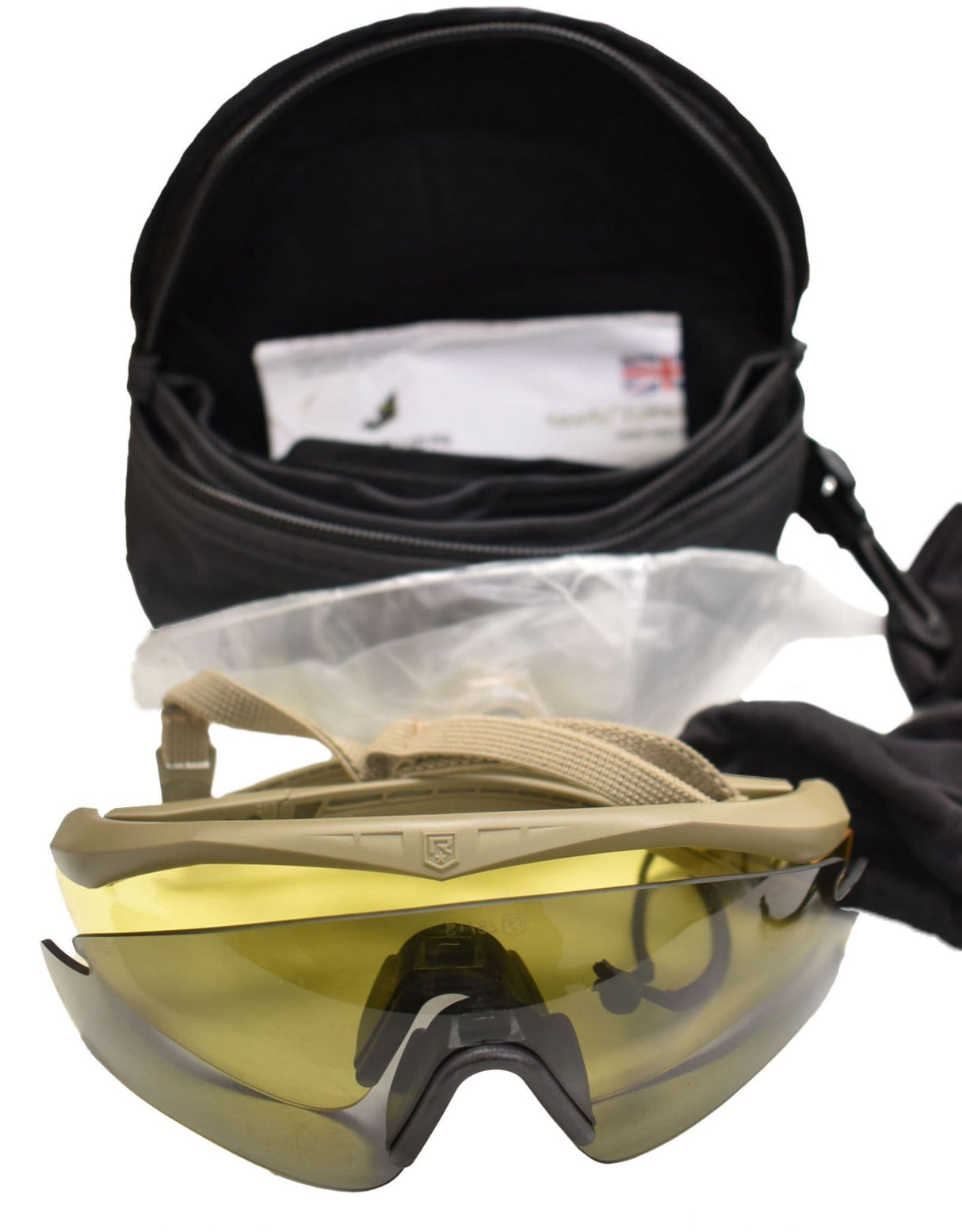 Revision Military Tan Sawfly Eyewear Polarized Deluxe Kit