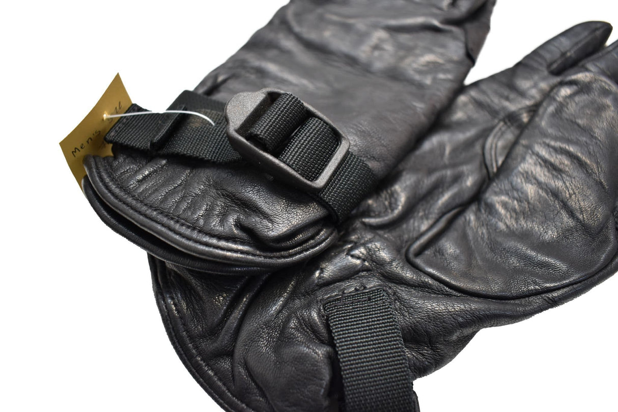 Southcombe Men's Black Combat Leather Gloves