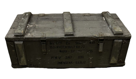 Soviet Military Large Wooden Ammo Box Crate V7