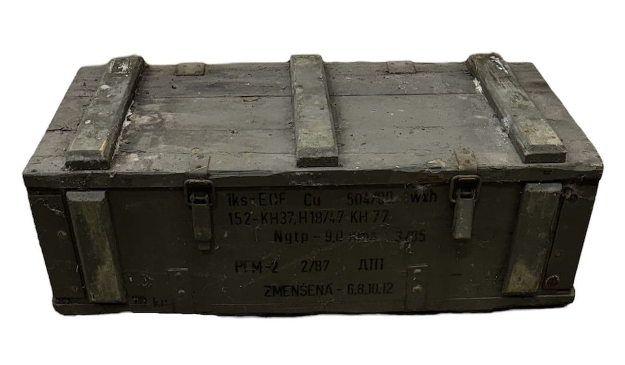 Soviet Military Large Wooden Ammo Box Crate V7