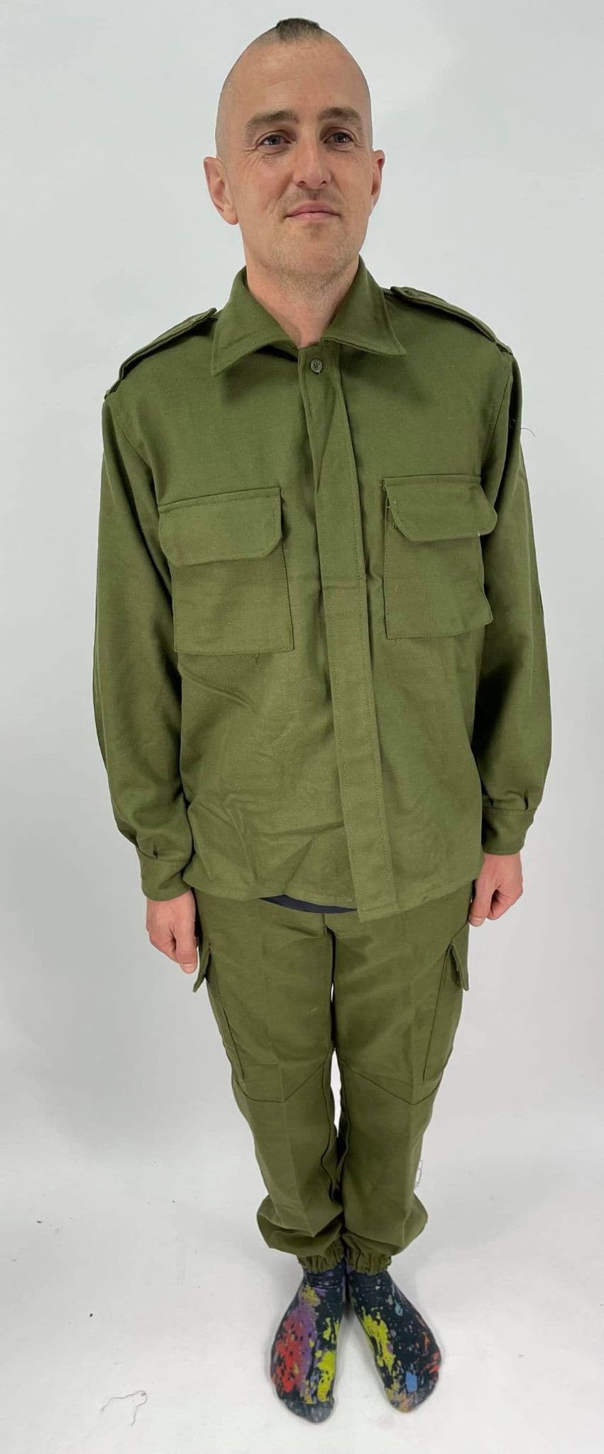 Spanish Military Wool Olive Bushcraft Trousers