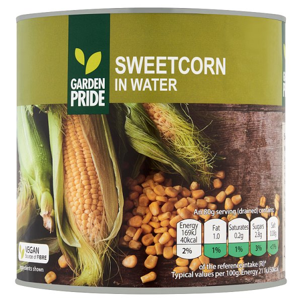 2.1kg Canned Sweetcorn- Bulk Food Ration Storage