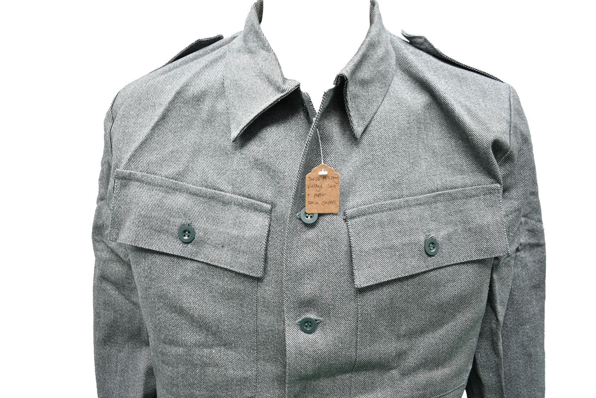 Swiss Military Vintage Salt & Pepper Denim Jacket