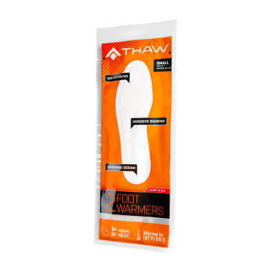THAW 2-Pack Disposable Foot Warmer in Sizes 4-6