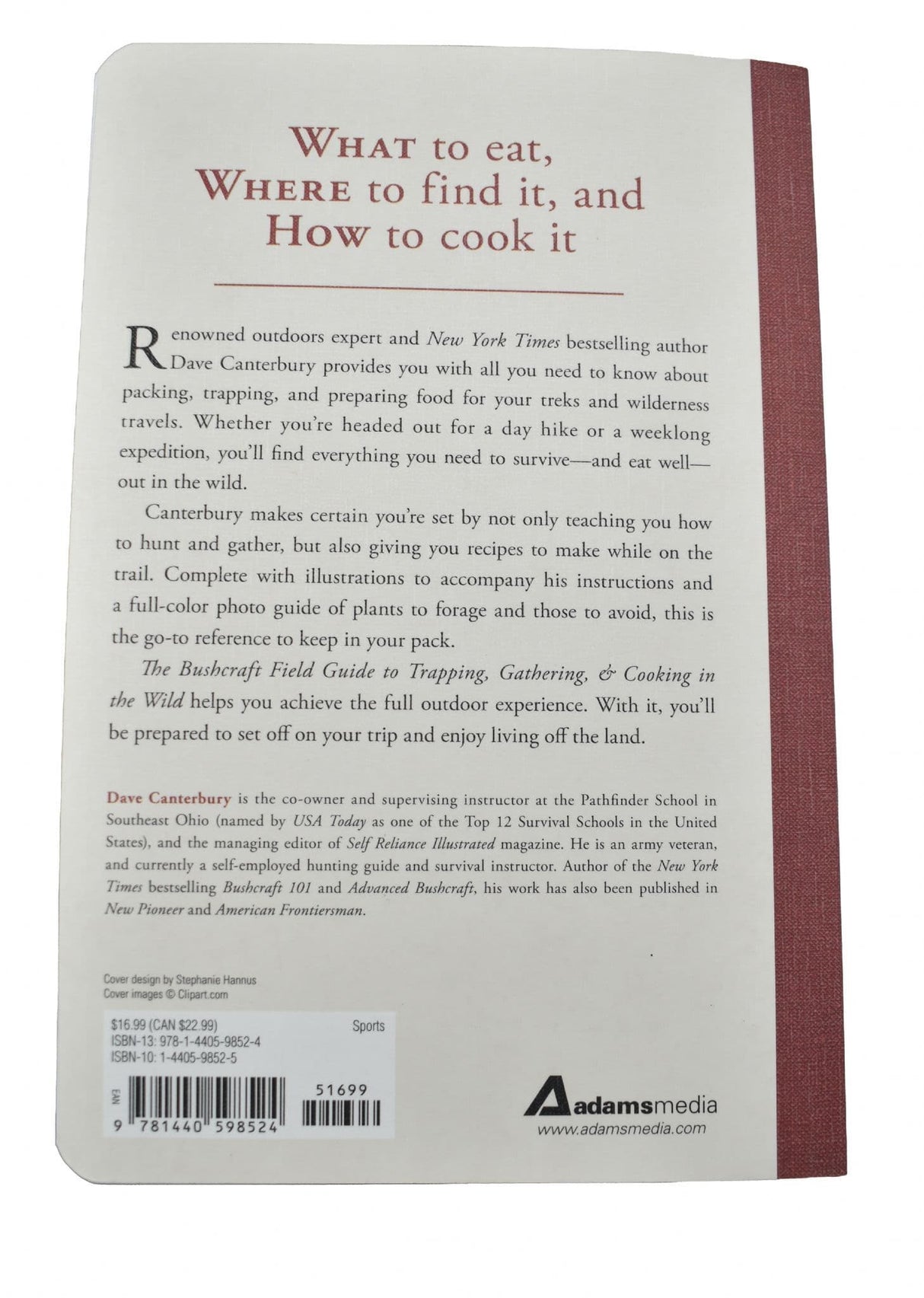 The Bushcraft Field Guide To Trapping, Gathering, And Cooking In The Wild Book By Dave Canterbury