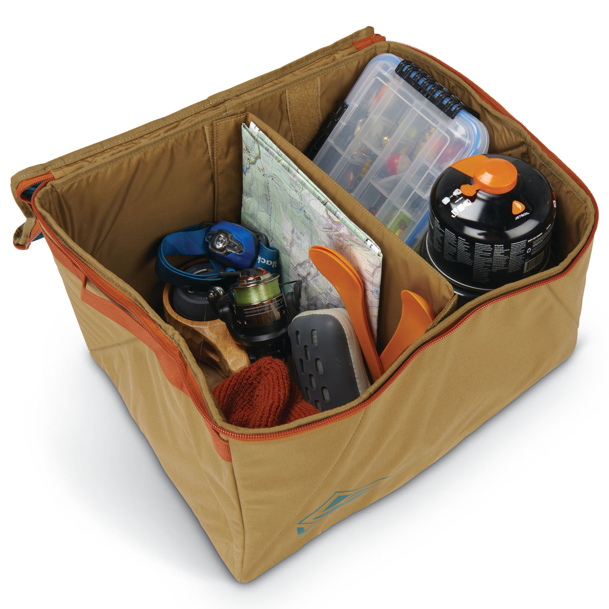 Kelty Window Seat Camp Storage Cube - Dull Gold/Deep Teal