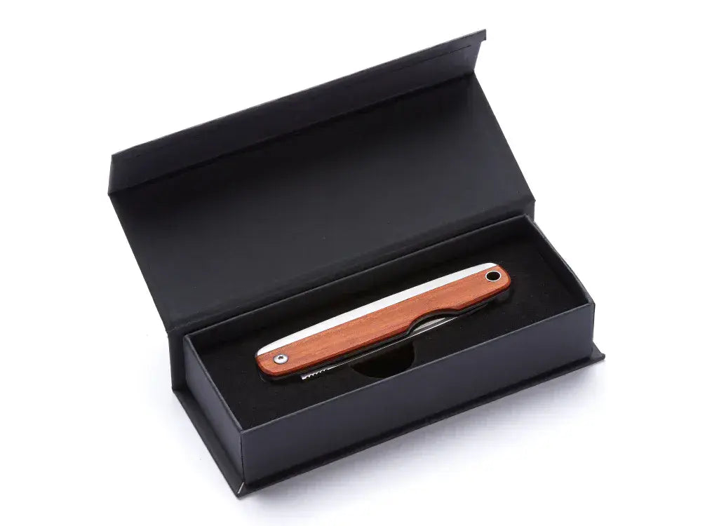 Whitby Kent EDC Mahogany Pocket Knife - UK Legal Carry