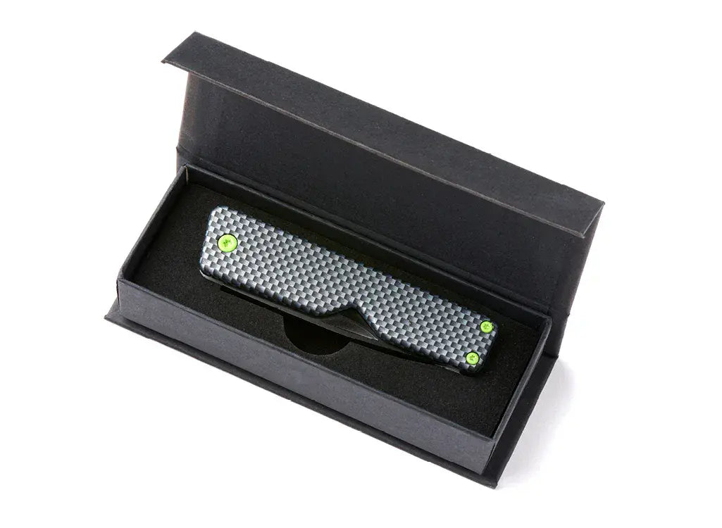 Whitby Mint EDC Carbon Fibre Pocket Knife - UK Legal Carry