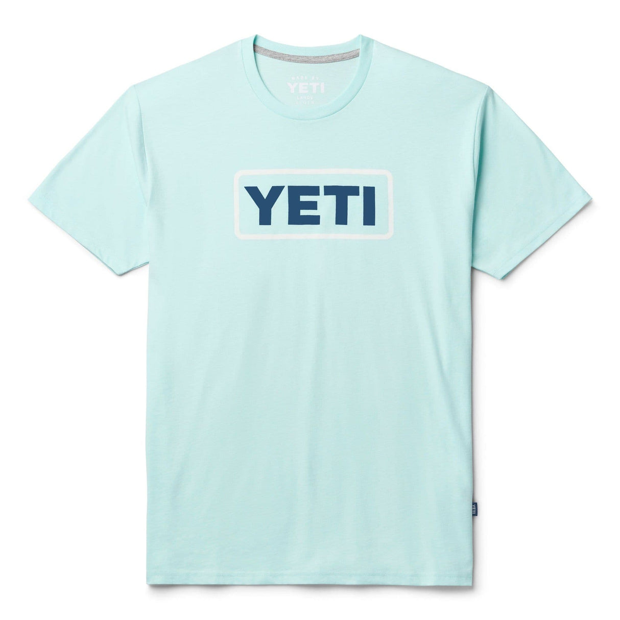 YETI Premium Logo Badge S22 Short Sleeve T-Shirt - Light Blue