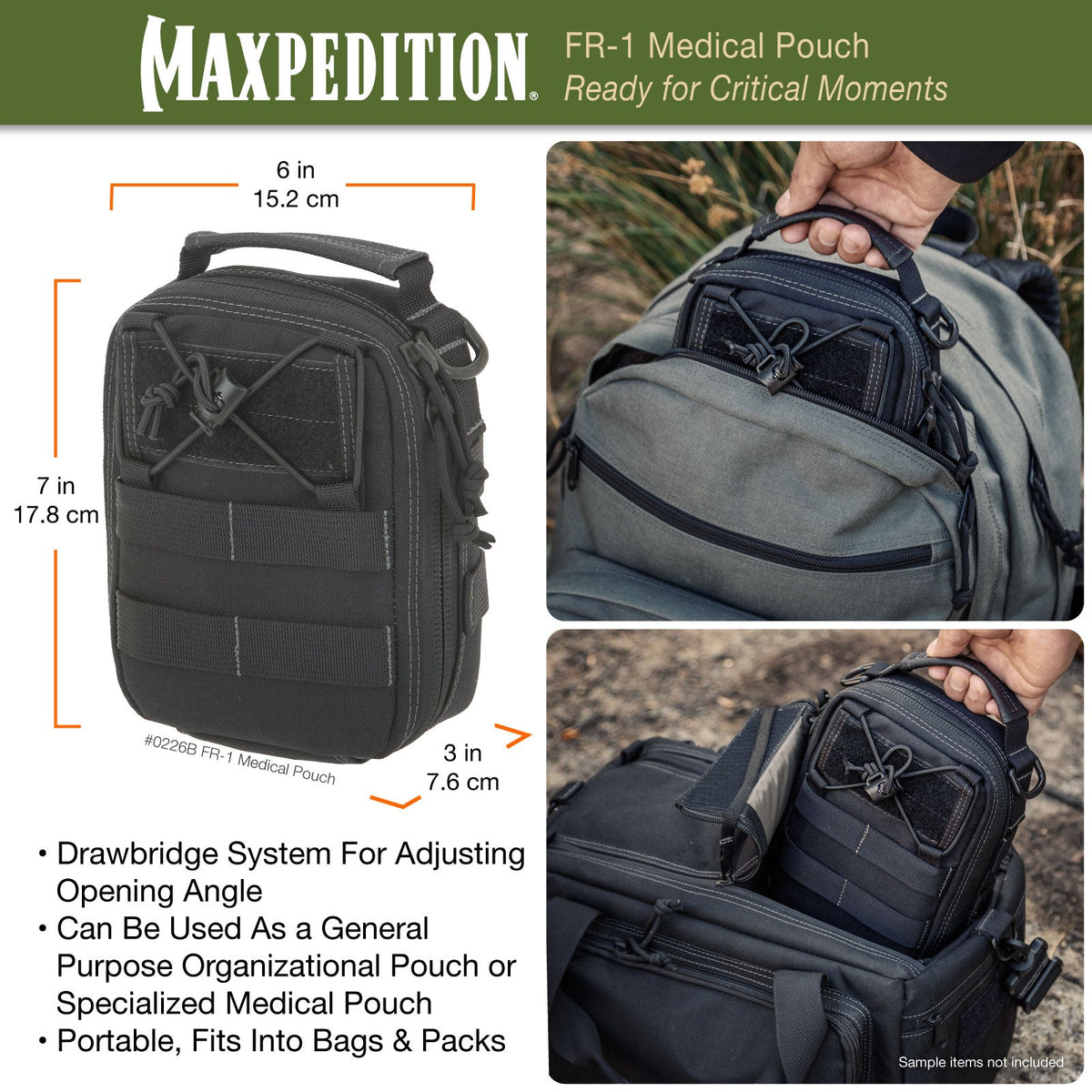 Maxpedition FR-1 Combat Fire/EMS Red Medical Pouch