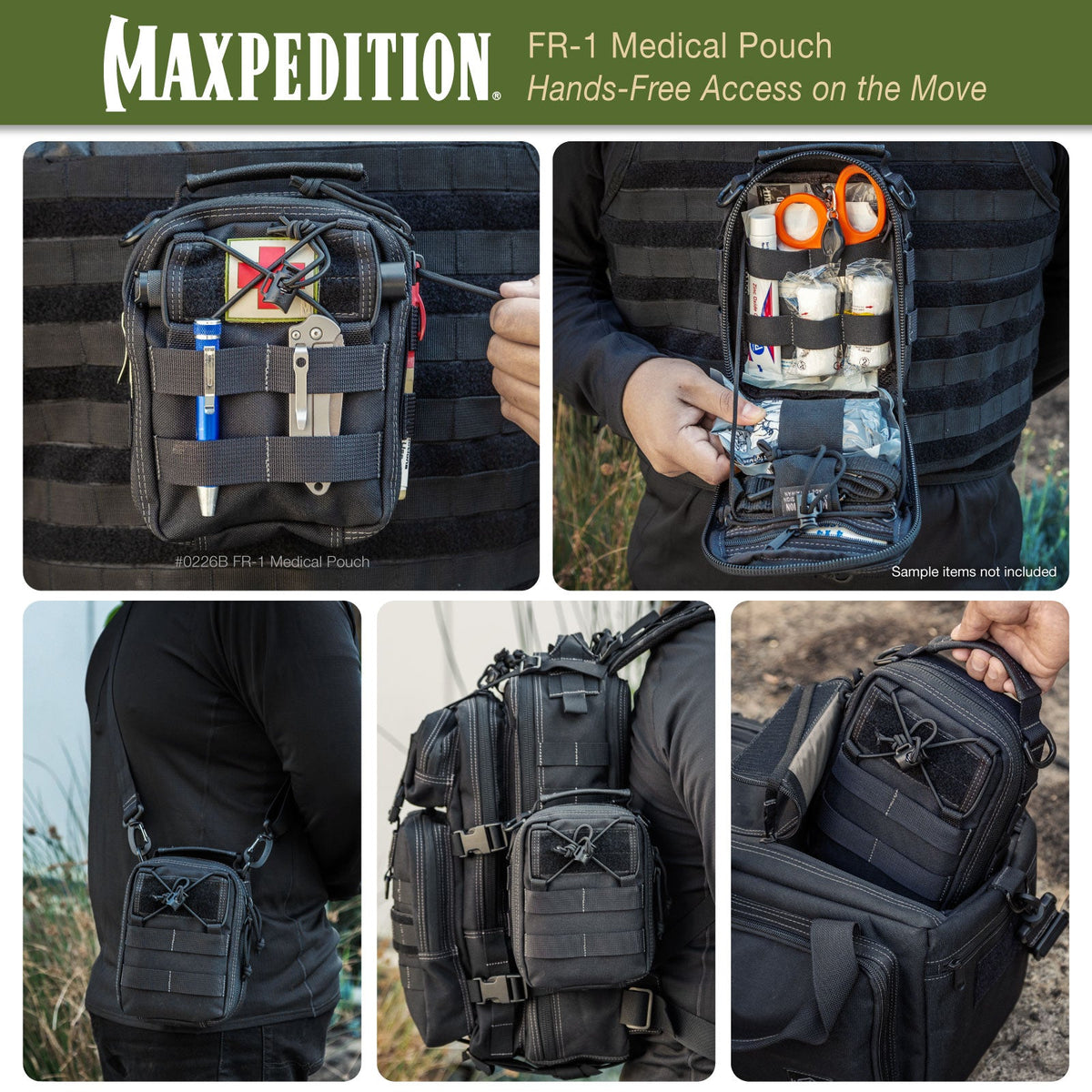 Maxpedition FR-1 Combat Fire/EMS Red Medical Pouch