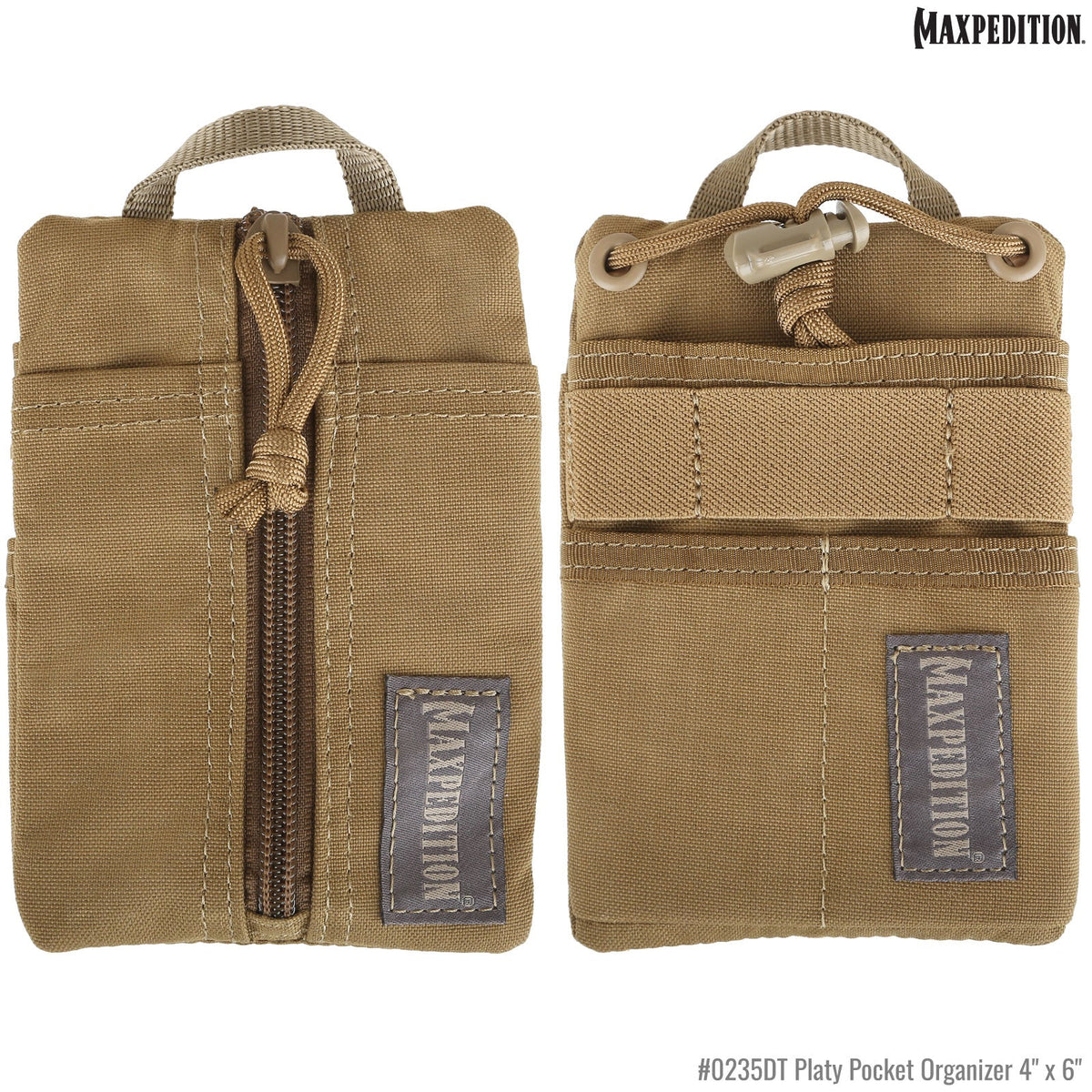 Maxpedition Platy Wolf Grey Pocket Organiser 4" x 6"