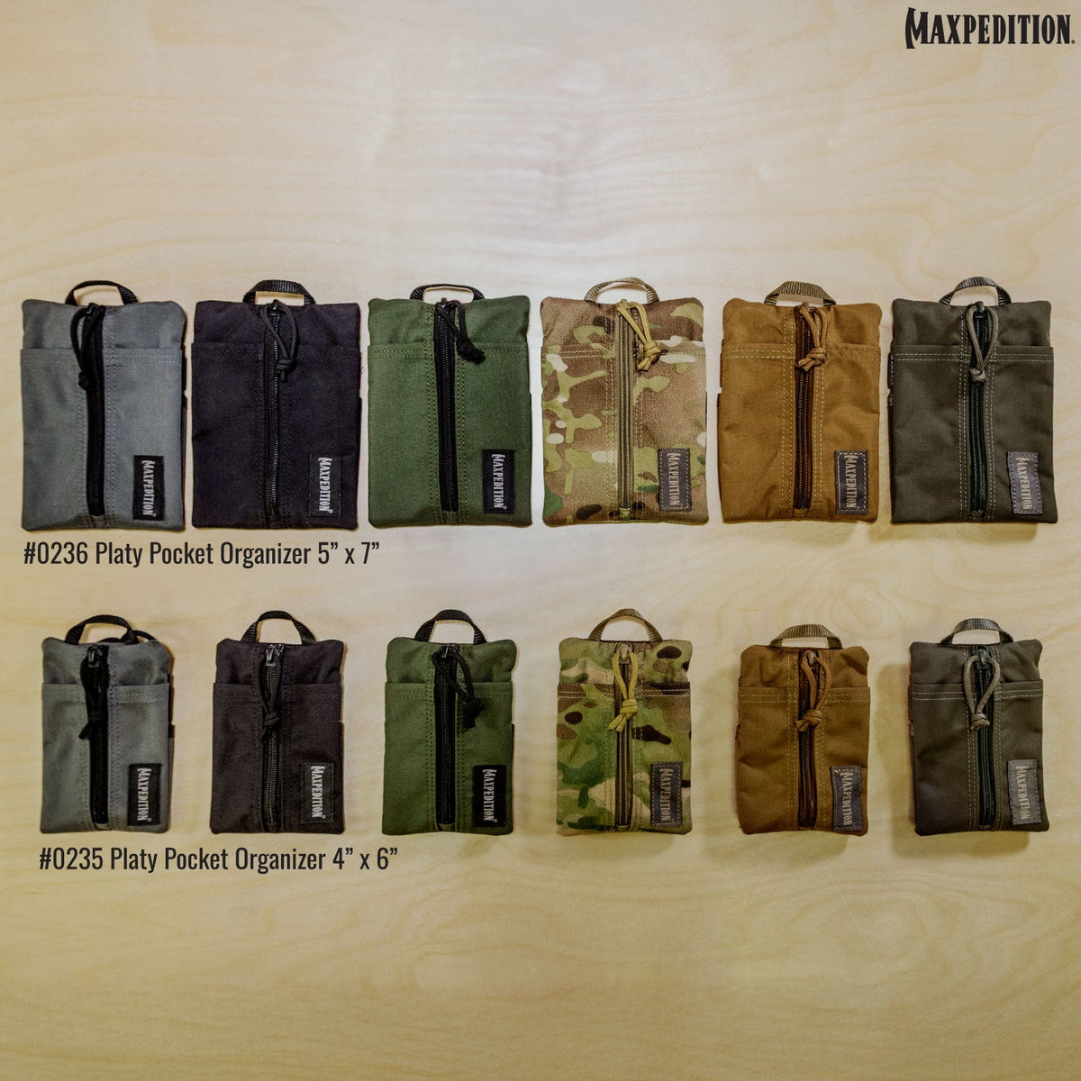 Maxpedition Platy Black Pocket Organiser 5" x 7"