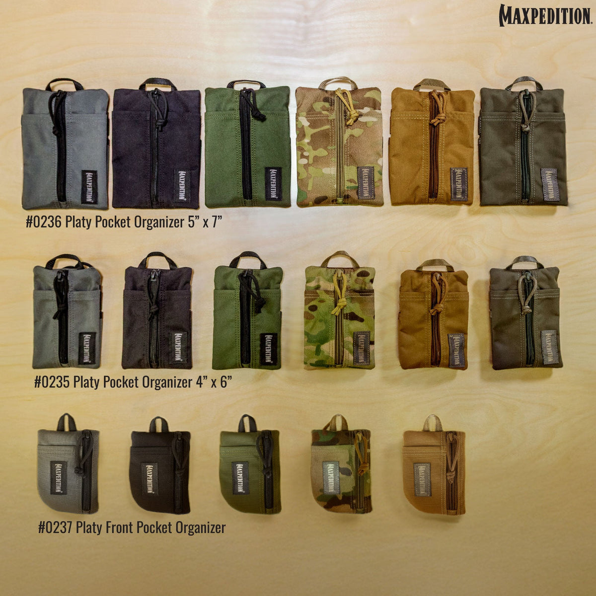Maxpedition Platy OD Green Front Pocket Organiser